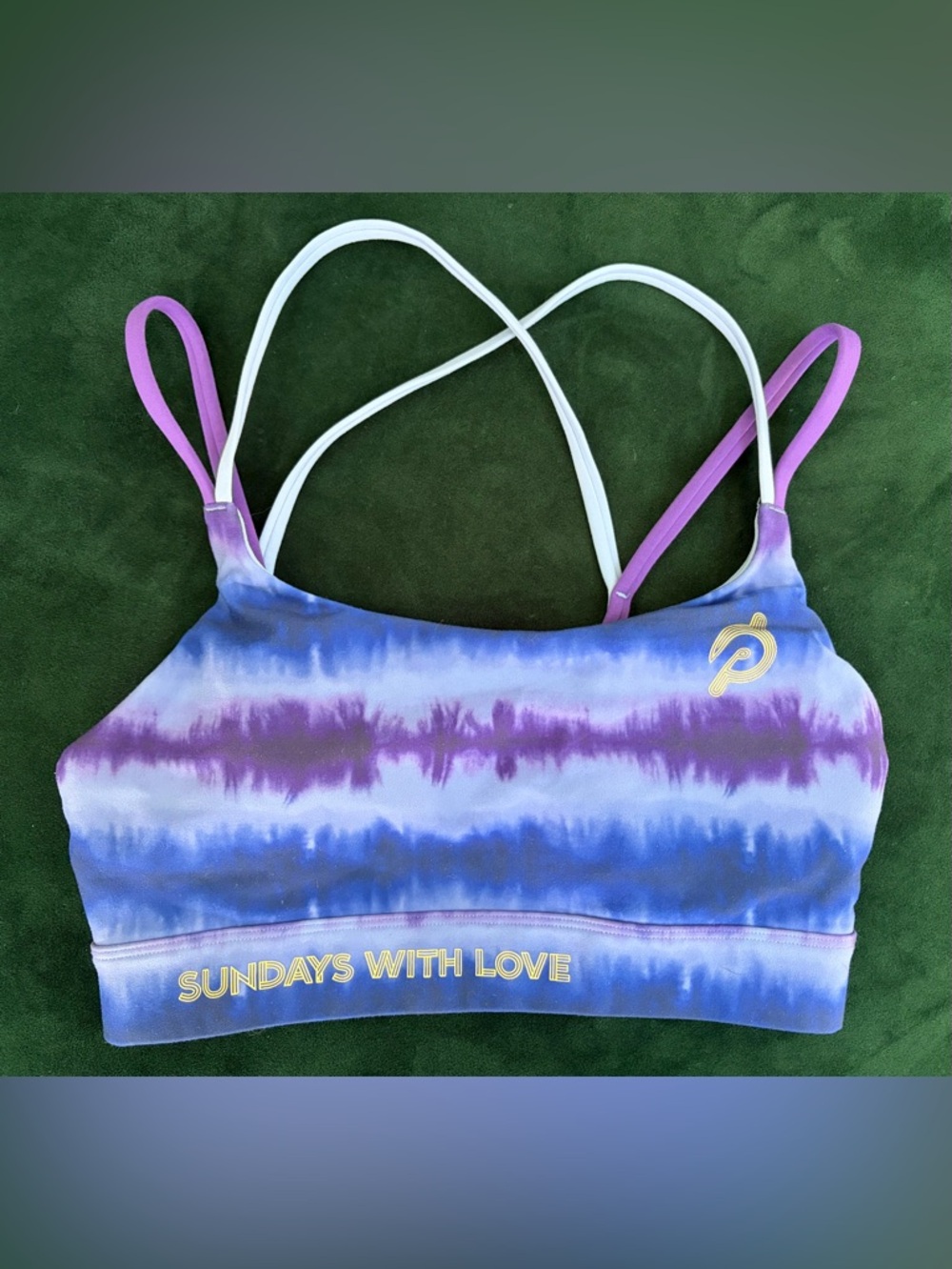 Peloton Tie-Dye Strappy Sports Bra